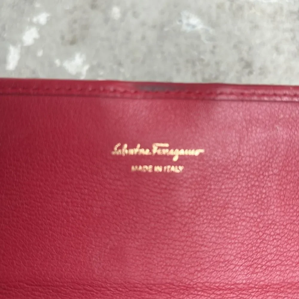 Ferragamo long clip wallet